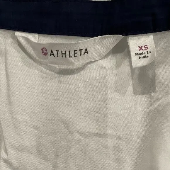 Athleta Women's Navy Blue/Bright White Desert Diamond Tunic Swim Coverup sz XS - Picture 5 of 5